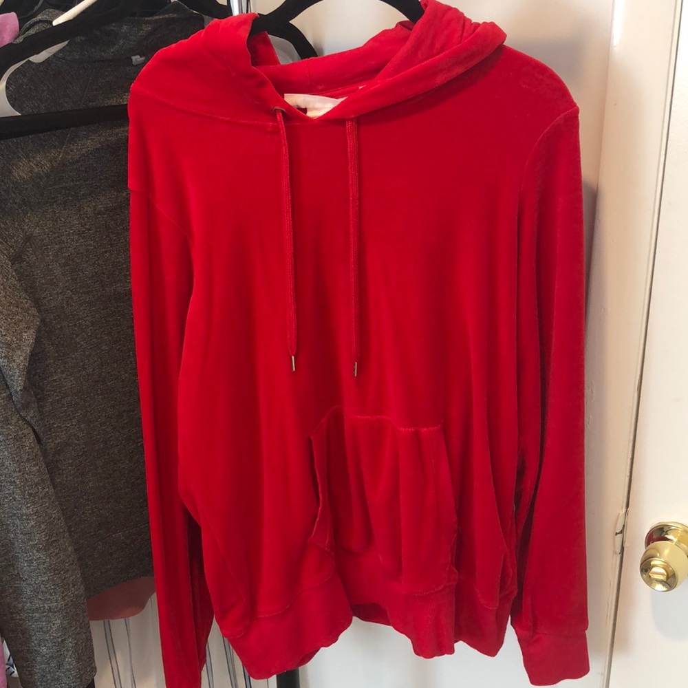 Velvet red sweater